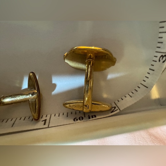 BURBERRY Nova Check Cuff Links🔥AMAZING Vintage Condition🔥RARE🔥Heirloom Piece🎄🎁👀 - Picture 9 of 11